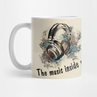 Headphones - music inside me Mug